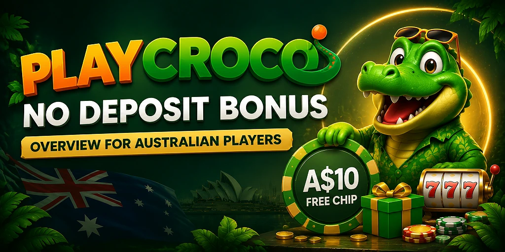 PlayCroco No Deposit Bonus Overview For Australian Players